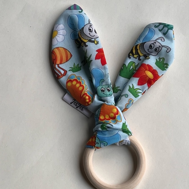 Product: Bijtring 'Bij/bloem'